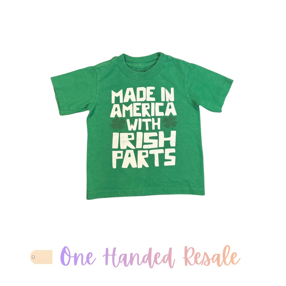 ☘️ Spencer’s Bright Green Kids Made in America w/ Irish Parts St Patrick’s 24M